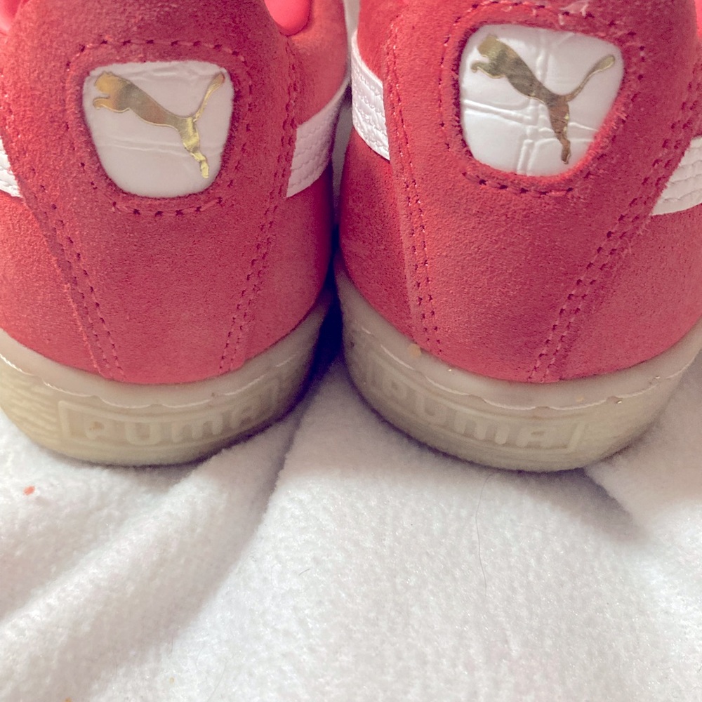 Puma Suede Bboy Fab 1968 50th Anniversary Women’s Shoes in Coral and White 9.0M - Picture 2 of 7